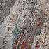 8' X 10' Gray Beige Orange Red And Blue New Zealand Lambs Wool Abstract Hand Carved Handmade Area Rug