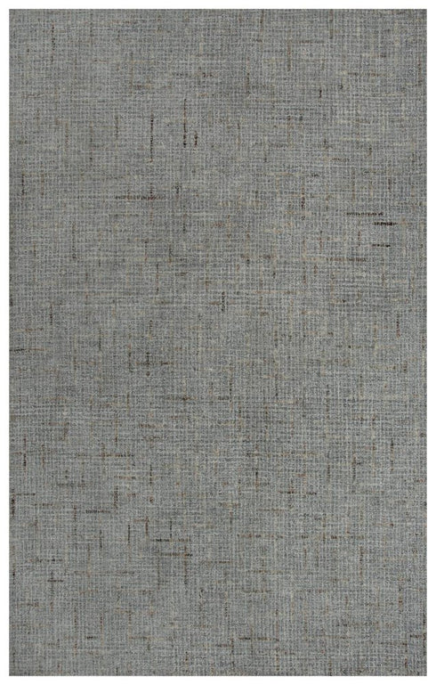 8' X 10' Gray Brown Beige And Ivory Wool Checkered Hand Tufted Area Rug