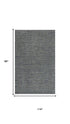 8' X 10' Blue Dark Blue Black And Ivory Wool Checkered Hand Tufted Area Rug