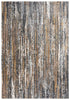 5' X 8' Charcoal Brown Rust Beige And Ivory Abstract Hand Carved Handmade Area Rug