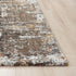 8' X 10' Brown And Gray Abstract Hand Carved Handmade Area Rug