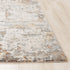 8' Ivory Brown And Gray Abstract Hand Carved Handmade Area Rug