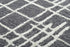 5' X 8' Charcoal And Ivory Wool Geometric Hand Tufted Area Rug