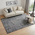 5' X 8' Charcoal And Ivory Wool Geometric Hand Tufted Area Rug