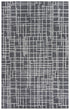 9' X 12' Charcoal And Ivory Wool Geometric Hand Tufted Area Rug