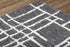 9' X 12' Charcoal And Ivory Wool Geometric Hand Tufted Area Rug