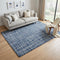 5' X 8' Blue And Ivory Wool Geometric Hand Tufted Area Rug