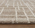5' X 8' Brown Natural And Ivory Wool Geometric Hand Tufted Area Rug