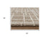 5' X 8' Brown Natural And Ivory Wool Geometric Hand Tufted Area Rug