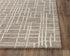 9' X 12' Brown Natural And Ivory Wool Geometric Hand Tufted Area Rug