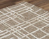 9' X 12' Brown Natural And Ivory Wool Geometric Hand Tufted Area Rug