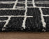 5' X 8' Black And Ivory Wool Geometric Hand Tufted Area Rug