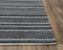 8' Charcoal And Gray Wool Striped Hand Tufted Area Rug