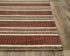 5' X 8' Rust And Orange Wool Striped Hand Tufted Area Rug