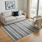5' X 8' Brown And Gray Wool Striped Hand Tufted Area Rug