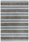 9' X 12' Brown And Gray Wool Striped Hand Tufted Area Rug