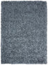 6' X 9' Gray And Blue Shag Hand Tufted Area Rug
