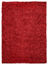 8' X 10' Red And Natural Shag Hand Tufted Area Rug