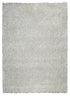 8' X 10' White And Natural Shag Hand Tufted Area Rug