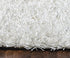 8' X 10' White And Natural Shag Hand Tufted Area Rug