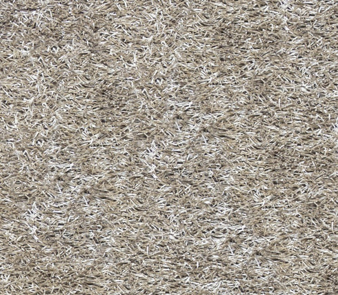 6' X 9' Silver And Gray Shag Hand Tufted Area Rug