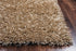 8' X 10' Tan Brown And Natural Shag Hand Tufted Area Rug