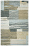 7' X 10' Beige And Natural Wool Abstract Hand Tufted Area Rug