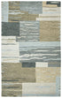 7' X 10' Beige And Natural Wool Abstract Hand Tufted Area Rug