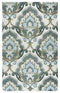 9' X 12' Beige And Natural Wool Floral Hand Tufted Area Rug