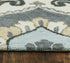 9' X 12' Beige And Natural Wool Floral Hand Tufted Area Rug