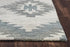 9' X 12' Ivory And Gray Wool Southwestern Hand Tufted Area Rug