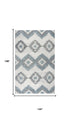 9' X 12' Ivory And Gray Wool Southwestern Hand Tufted Area Rug