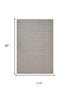8' X 10' Green And Ivory Wool Plaid Hand Tufted Area Rug