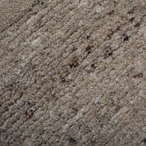 8' X 10' Brown Gray Taupe And Beige Wool Plaid Hand Tufted Area Rug