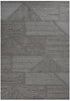 9' X 12' Gray Light Gray And Dark Gray Wool Plaid Hand Tufted Area Rug