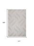 9' X 12' Ivory And Beige Wool Plaid Hand Tufted Area Rug