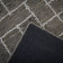 8' X 10' Gray And Ivory Wool Plaid Hand Tufted Area Rug