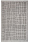 9' X 12' Gray And Ivory Wool Plaid Hand Tufted Area Rug