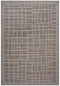 9' X 12' Brown And Ivory Wool Plaid Hand Tufted Area Rug