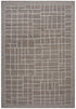 9' X 12' Brown And Ivory Wool Plaid Hand Tufted Area Rug