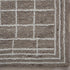 9' X 12' Brown And Ivory Wool Plaid Hand Tufted Area Rug