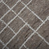 9' X 12' Brown And Ivory Wool Plaid Hand Tufted Area Rug
