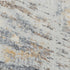 8' Blue Gray And Ivory Abstract Hand Carved Handmade Area Rug