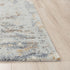 8' X 10' Blue Gray And Ivory Abstract Hand Carved Handmade Area Rug
