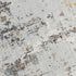 8' X 10' Blue Gray And Ivory Abstract Hand Carved Handmade Area Rug