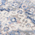 8' X 10' Blue Light Pink Dark Blue Gray And Ivory Medallion Area Rug