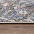 8' X 10' Blue Light Pink Dark Blue Gray And Ivory Medallion Area Rug