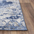 8' X 10' Blue Gray And Ivory Medallion Area Rug