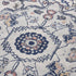 8' X 10' Blue Light Blue Pink Yellow Light Gray And Gray Medallion Area Rug