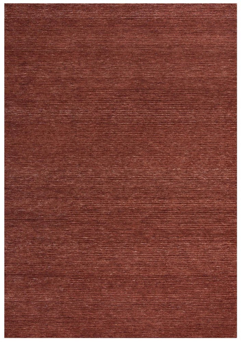 9' X 12' Rust And Red Hand Tufted Area Rug With UV Protection